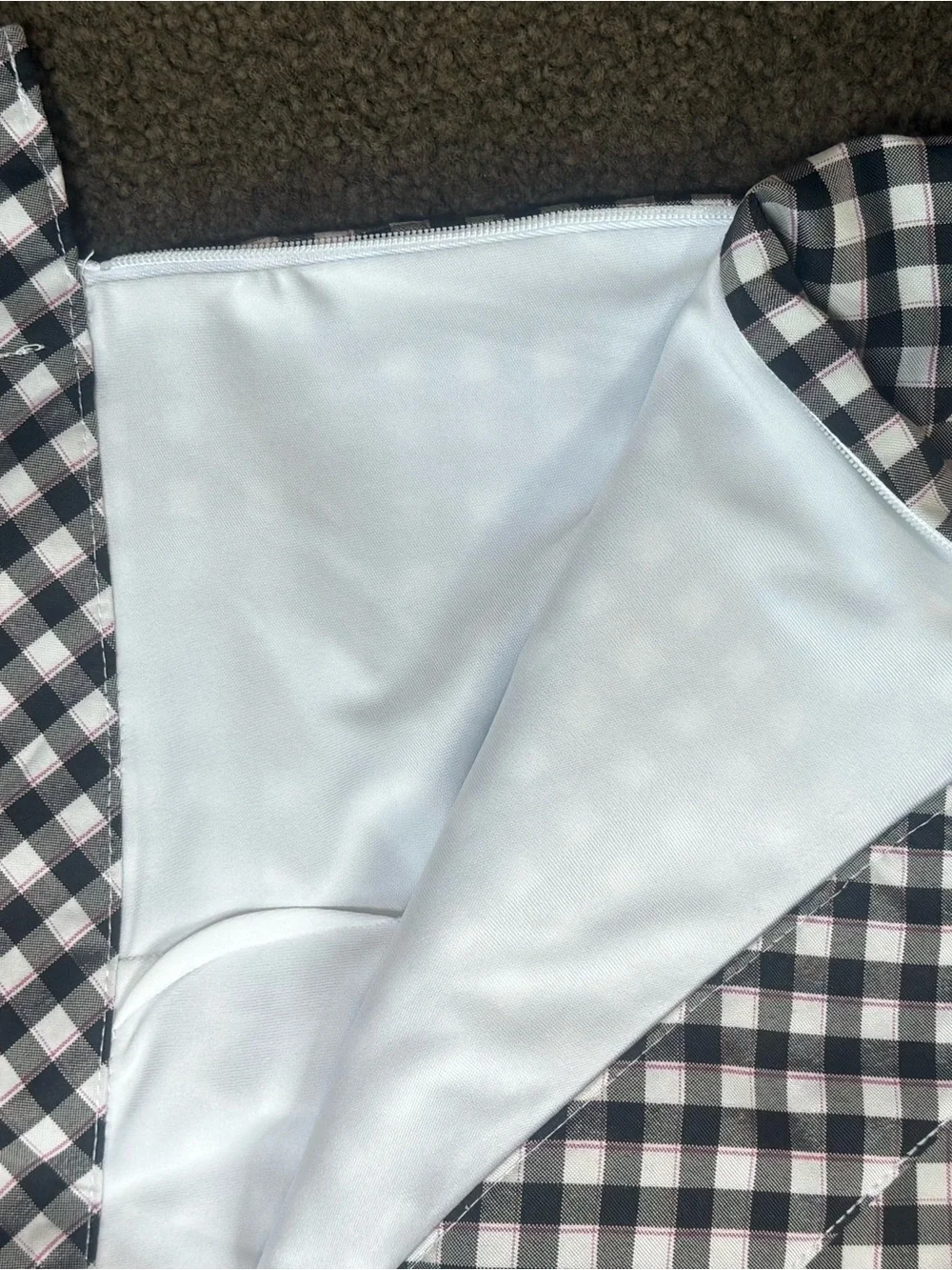 Izod Black and White Gingham Golf Skirt/skort